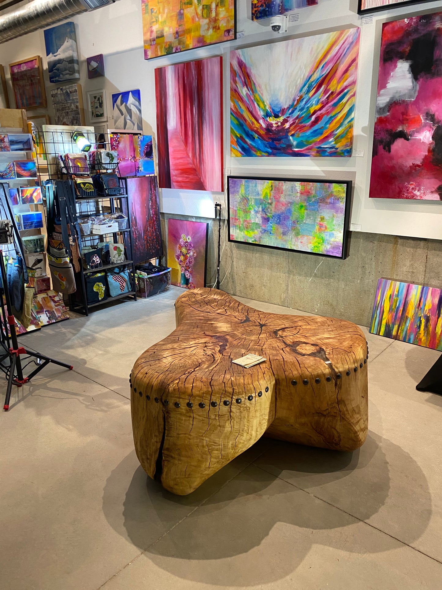 ELYRIA, Giant Cottonwood sculptural lounge coffee table