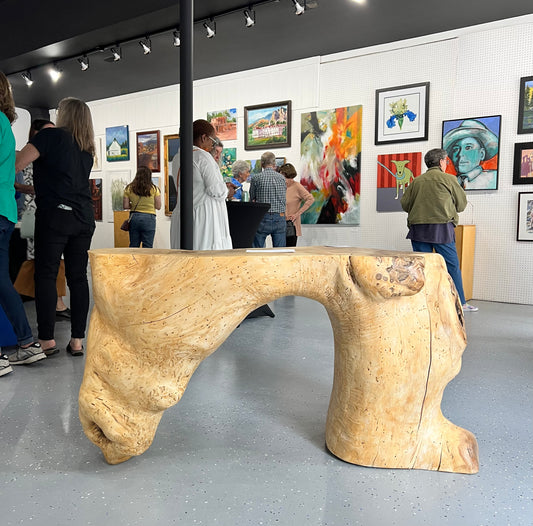 Breaking the rules sculptural console table