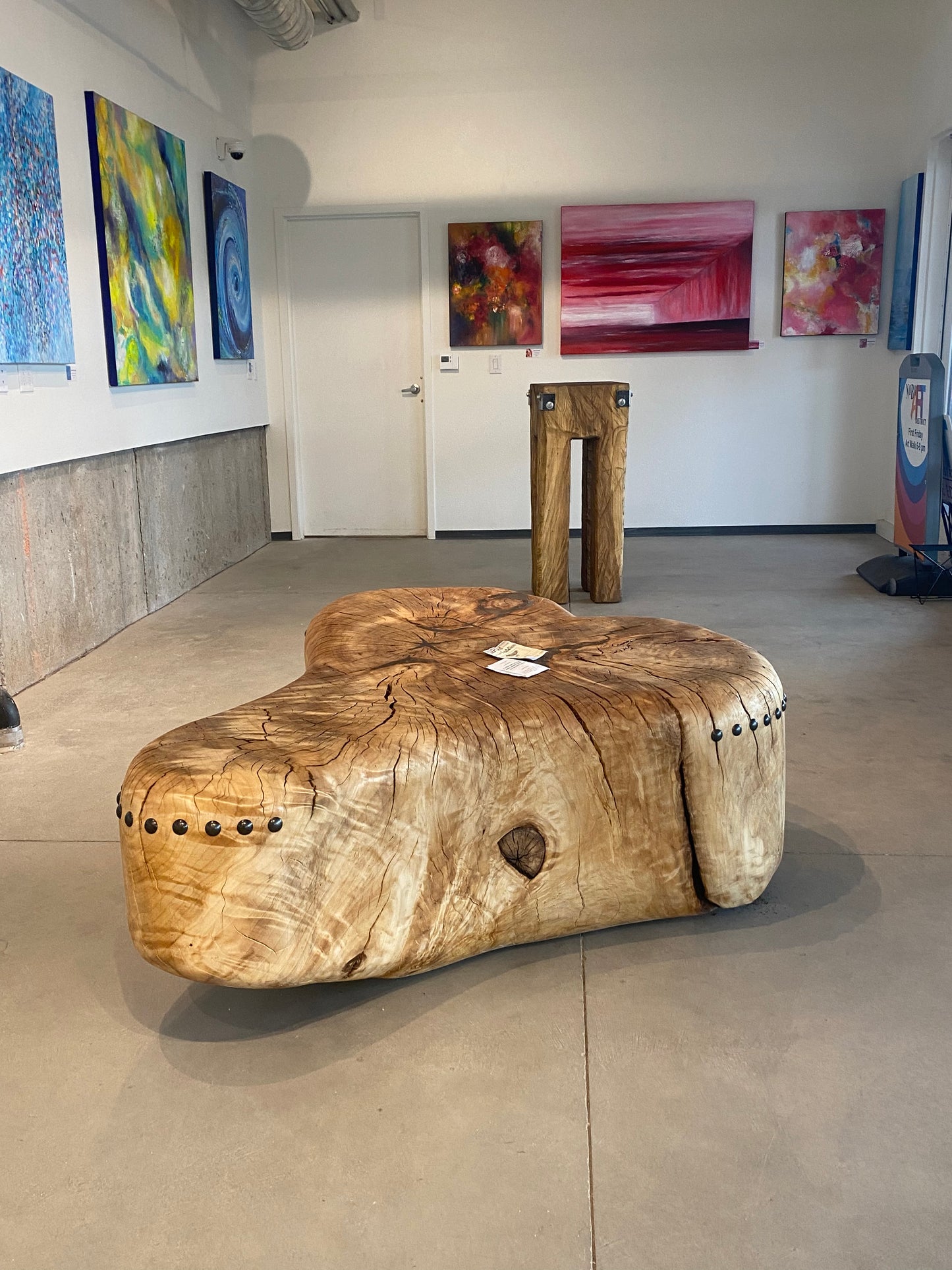 ELYRIA, Giant Cottonwood sculptural lounge coffee table