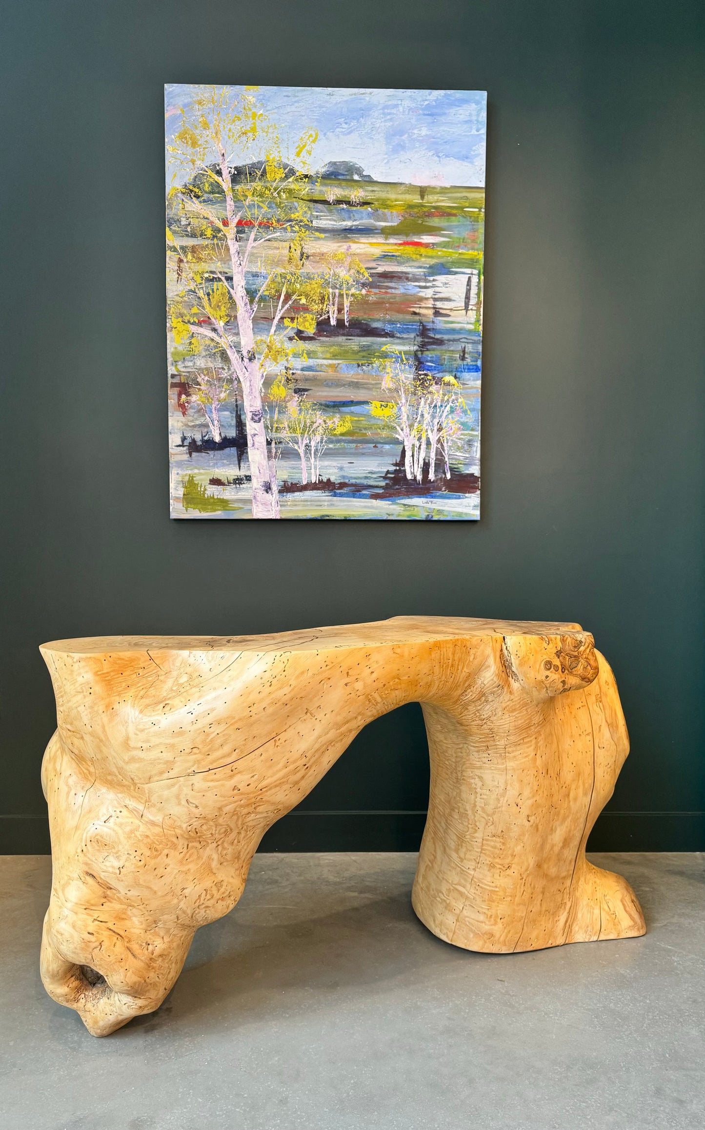 Breaking the rules sculptural console table